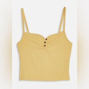 Topshop Tia Button Tank